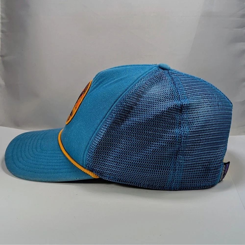 Patagonia‎ Heritage Fitz Roy Master Chief Tobago Blue 2014 VTG Mesh Trucker Hat